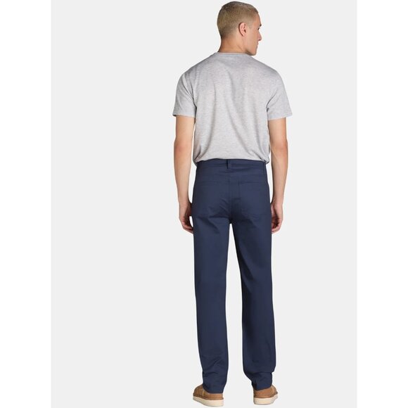 George Men's and Big Men's Premium 5 Pocket Pant, Size 38x32, Slim Fit, Navy - Picture 2 of 5